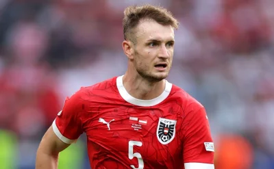 Stefan Posch wore black jaw brace in Austria's Dallas clash