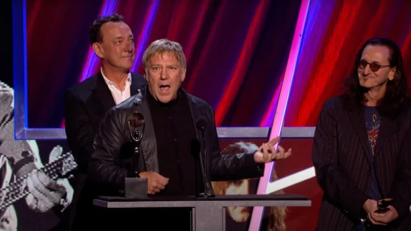 Alex Lifeson turned Rush’s 2013 Hall of Fame induction into chaos