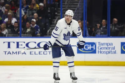 Morgan Rielly stays in play as Brandon Carlo talk rolls on