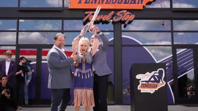 Dolly Parton Opens Dolly’s Tennessean Travel Stop South of Nashville