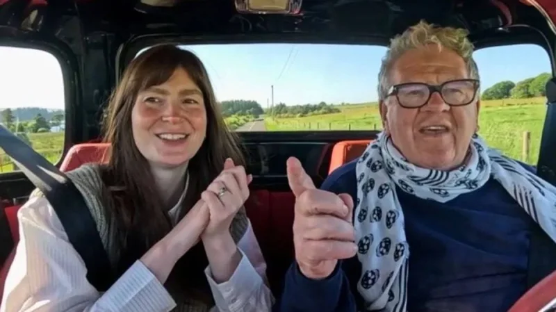 Natasha Raskin Sharp met Joe Sharp on Celebrity Antiques Road Trip