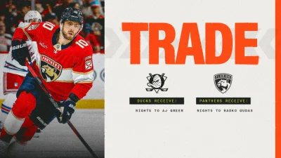 Radko Gudas Traded to Florida for A.J. Greer Rights