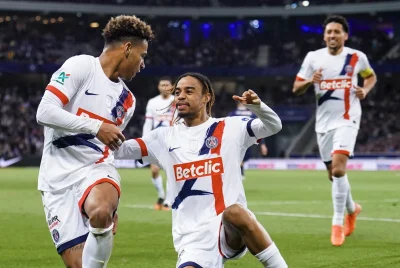 Désiré Doué scores first professional header in Norway win