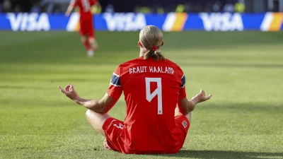 Erling Haaland Wears Braut Haaland on Norway Shirt — Why Does Haaland Have A Braut On His Jersey