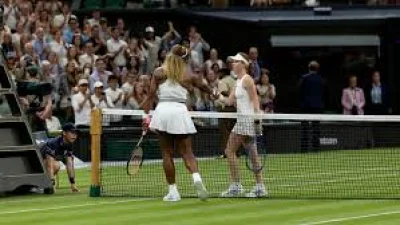 Pat Cash Watches Serena Williams Fall to Maya Joint at Wimbledon