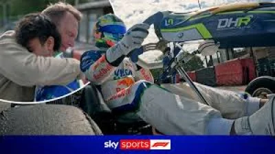 Arvid Lindblad unveils one-off helmet for Silverstone home race