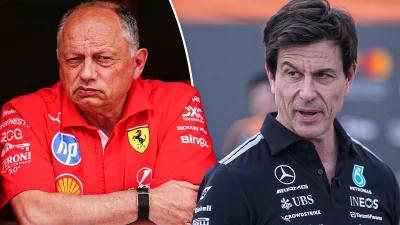 Fred Vasseur Hits Back at Toto Wolff Over Ferrari Upgrade Pace — Vasseur Responds To Wolff Comments