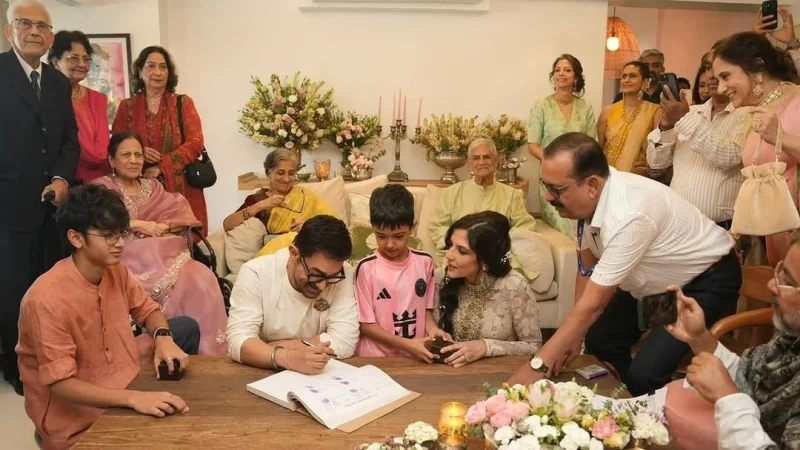 Aamir Khan and Gauri Spratt register marriage at Bandra residence