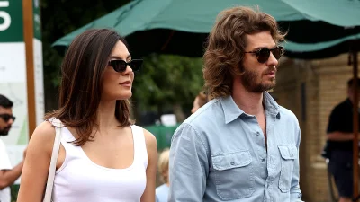 Monica Barbaro and Andrew Garfield share Rome dinner kisses