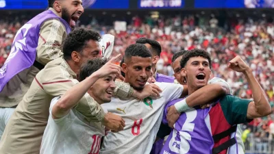 Soufiane Rahimi scores in 3-0 Morocco win over Canada