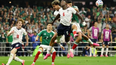 England Arrives Early at Estadio Azteca as Did Mexico Lose? — 7,220 Feet