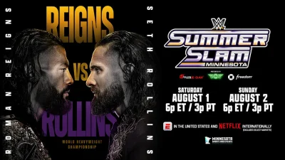 Seth Rollins challenges Roman Reigns at SummerSlam with 40s twist — Seth Rollins Roman Reigns Summerslam