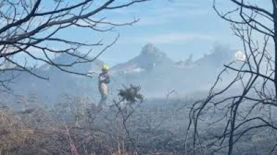 Bourne Valley Park Fire: blaze believed deliberate as crews return