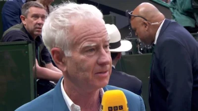 John McEnroe leaves BBC commentary during Arthur Fery match — John Mcenroe Bbc Wimbledon Commentary