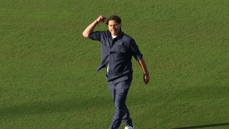 Mauricio Pochettino Salary or not, the USMNT boss keeps wearing the same dark blue Hugo Boss shirt at the 2026 World Cup