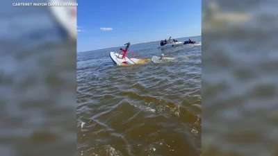 New Jersey Fireboat Whale Collision Sinks Carteret Marine Unit 2