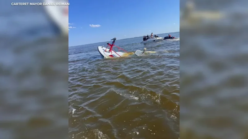 New Jersey Fireboat Whale Collision Sinks Carteret Marine Unit 2