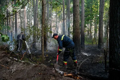 State Emergency Service of Ukraine extinguishes two Chernobyl fires