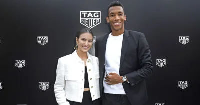 Felix Auger-aliassime Wife Nina shows blue equestrian outfit and horse before Wimbledon