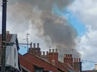 North Yorkshire Fire and Rescue Service tackles Malton Hospital Fire at site