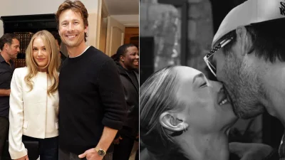 Glen Powell Posts Michelle Randolph Kissing Photo in July 7 Carousel