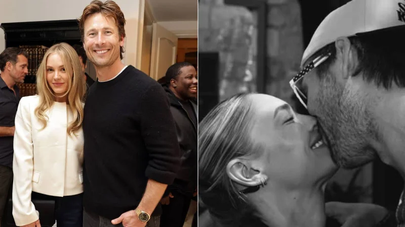 Glen Powell Posts Michelle Randolph Kissing Photo in July 7 Carousel