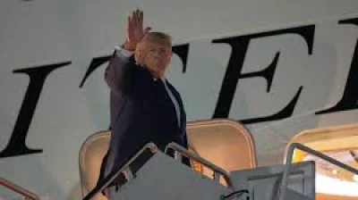 Donald Trump sends Trump Air Force One to Mildenhall Air Force Base