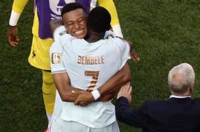Mbappe scores, then exits injured in France's 2-0 win over France Morocco