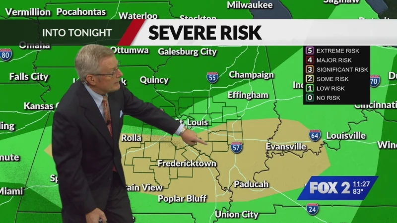St. Louis Storm Risk Rises Thursday and Friday
