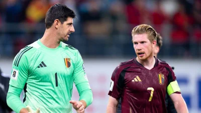Courtois Goalkeeper tears on Belgium bench after Senne Lammens replacement in World Cup quarter-final