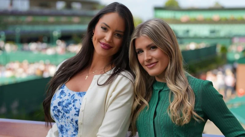 Genie Bouchard links up with Rachel Stuhlmann during first BBC Grand Slam summer at Wimbledon