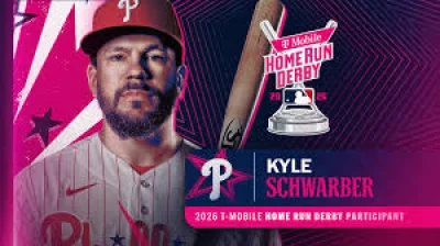 Kyle Schwarber joins Bryce Harper in Home Run Derby at Citizens Bank Park