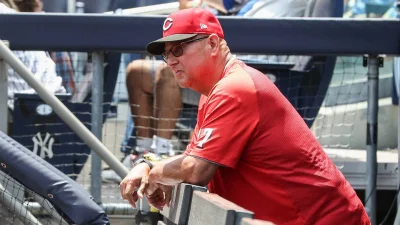 Hunter Greene? Wait — Spencer Steer starts in center field and bats third as the Reds keep improvising
