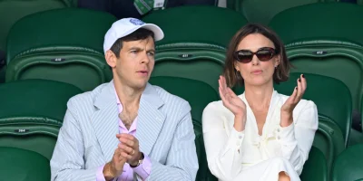 Keira Knightley and James Righton make rare Wimbledon appearance