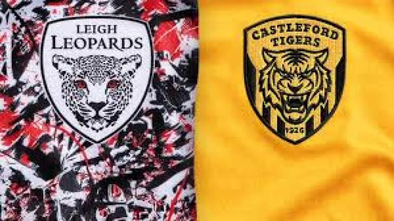 Leopards Vs Tigers at Leigh Sports Village Stadium in Betfred Super League action