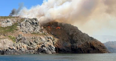 Kevin says Sark Fire was largest on Little Sark