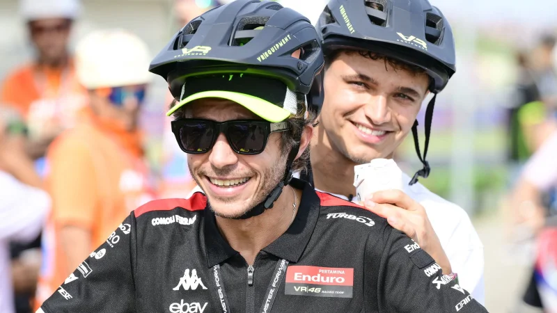 Valentino Rossi Says He’d Delay Retirement to Race with Lando Norris at Le Mans