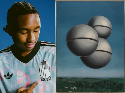 What Color Is Spain Wearing Today? Belgium's pink-and-blue Magritte-inspired kit makes a statement — What Color Is Spain Wearing Today