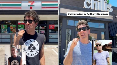 Jonathan Kite performs Anthony Bourdain impressions at Costco and 7-Eleven