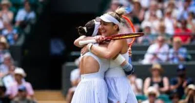 Kristina Mladenovic reaches first Wimbledon women’s doubles final with Guo Hanyu