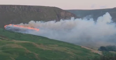 Greater Manchester Fire crews tackle July 12 blaze near Dovestone Reservoir &mdash; Manchester Fire