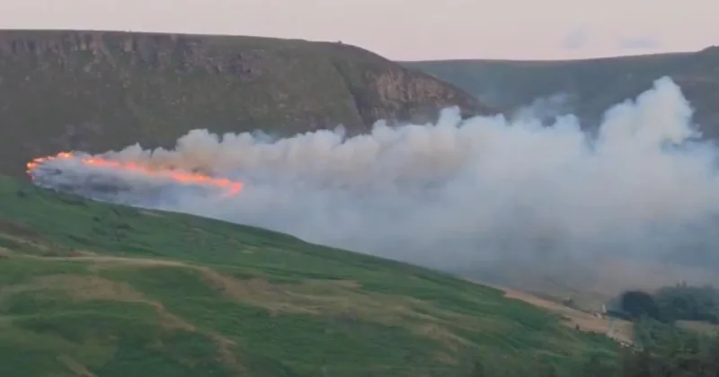 Greater Manchester Fire crews tackle July 12 blaze near Dovestone Reservoir — Manchester Fire