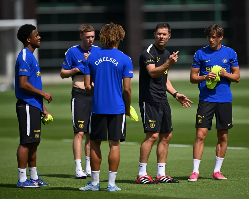 Xabi Alonso's first Chelsea training session sets the tone for a new era at Cobham
