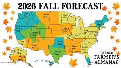 Old Farmer's Almanac Fall Forecast Calls for Warmer, Drier Deep South