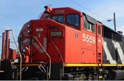 Ontario Wildfires: Freight train burns in Armstrong, Ontario