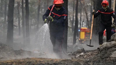 Laurent Nunez says two arrested after Fontainebleau fires near Paris