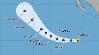 Elida gana fuerza en el Pacífico, Tropical Cyclone sin amenaza a tierra