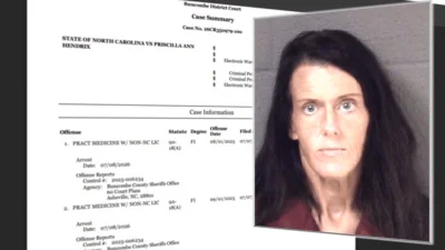 Priscilla Ann Hendrix faces 10 felonies in North Carolina Glp-1 Prescription Charges