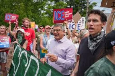 Ashley Webb Maine debate turns to ICE after Biddeford shooting