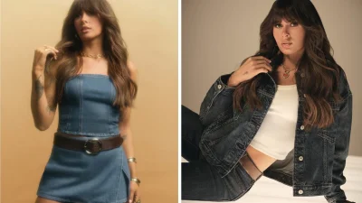 Ella Langley shares American Eagle campaign in rustic barn — Ella Langley Denim Darling Campaign
